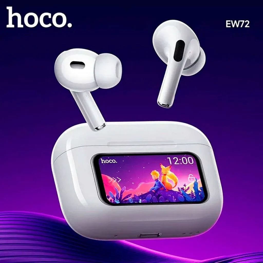 Hoco EW72 - سماعات لاسلكية بشاشة لمس وعزل ضوضاء ANC